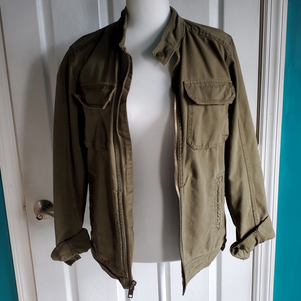Fossil Army Green Utility Jacket Small EUC - Picture 13 of 13